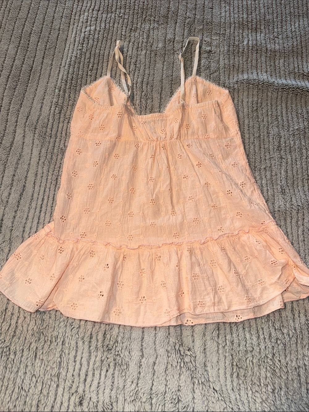 Scott Soft Pink Eyelet Ruffle Camisole - Picture 3 of 3